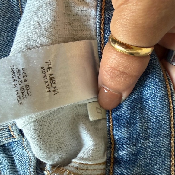 New Favorite Daughter The Mischa Raw Hem Super High Waste Wide Leg Jeans - Picture 3 of 10